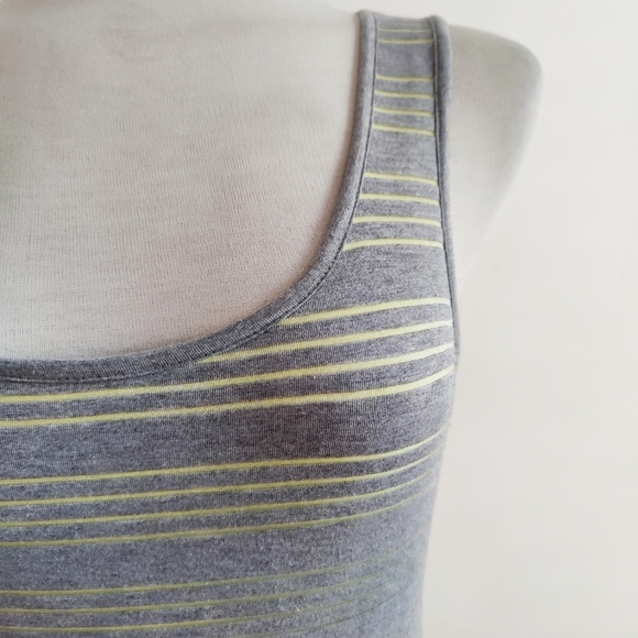 Guess Tank Dress / Gray & Neon Yellow / Medium - Picture 2 of 6